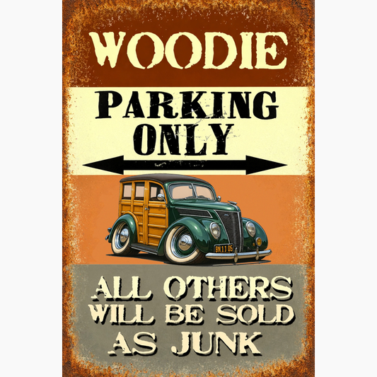 8N1105 (CA) Sign - Woodie Parking Only II