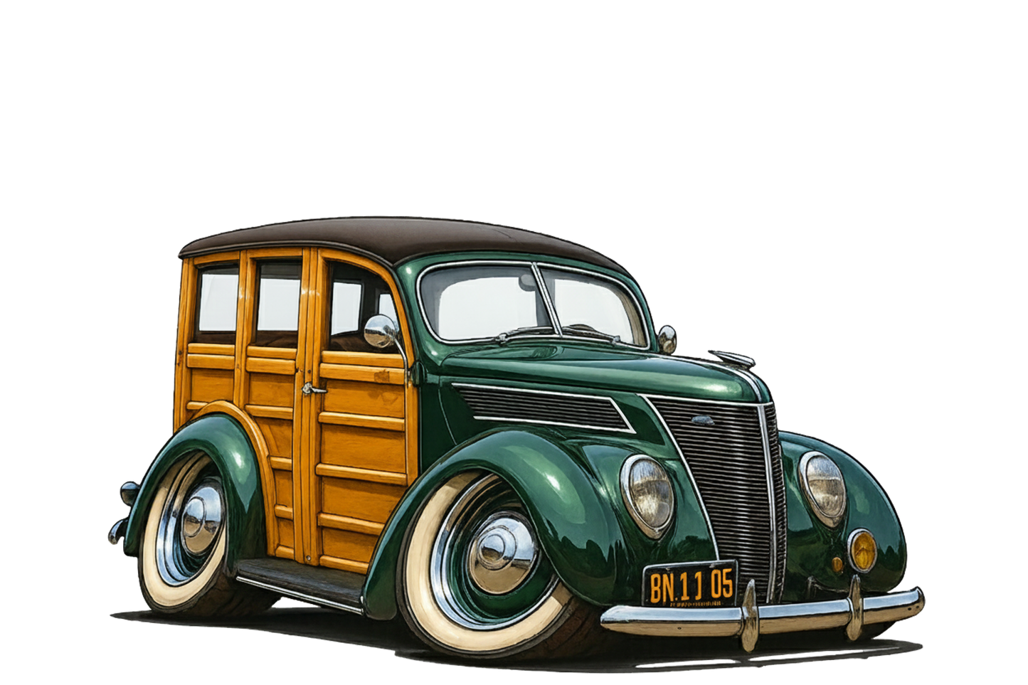 8N1105 (CA) Sign - Woodie Parking Only II
