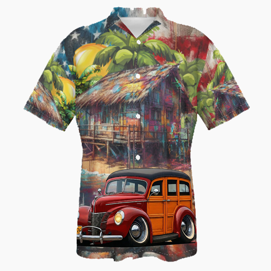 8S7724 (CA) Hawaiian Shirt - Patriotic
