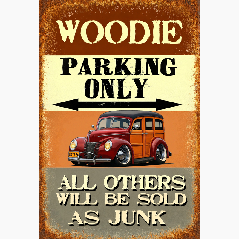 8S7724 (CA) Sign - Woodie Parking Only II