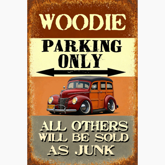 8S7724 (CA) Sign - Woodie Parking Only II