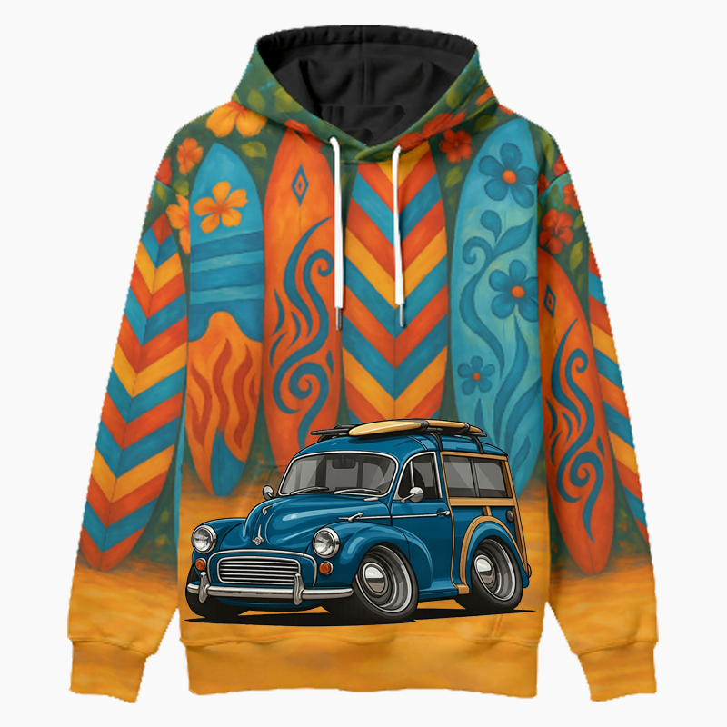 8UCV806 (CA) Woodie Hoodie - Surfboard
