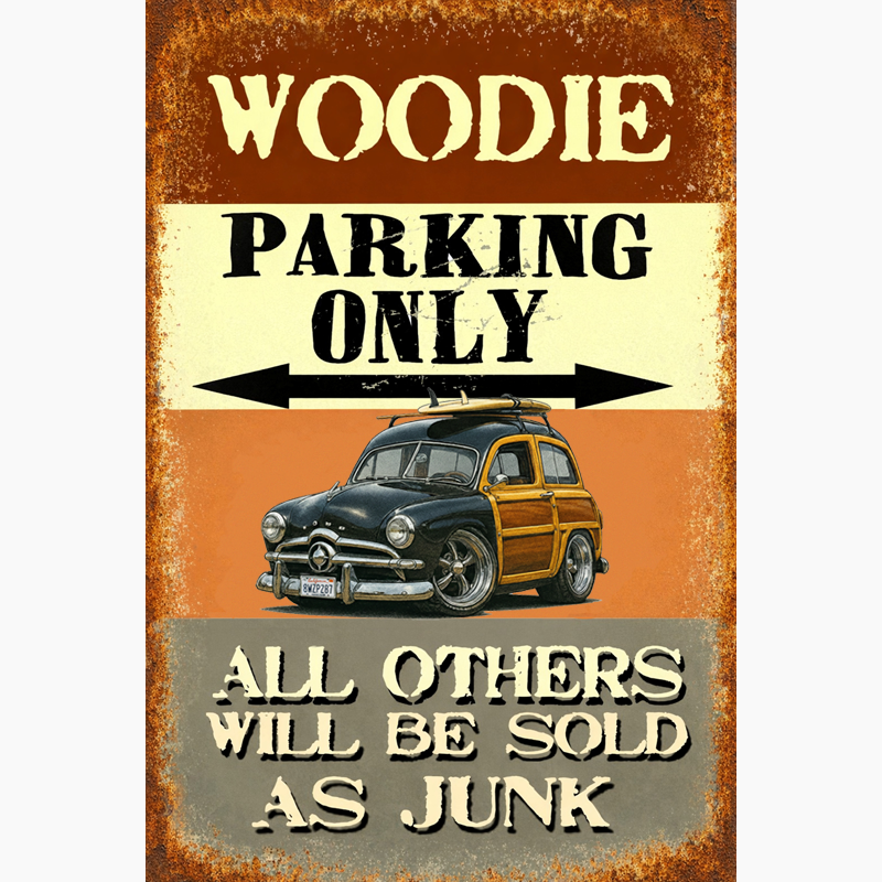 8WZP287 (CA) Sign - Woodie Parking Only II