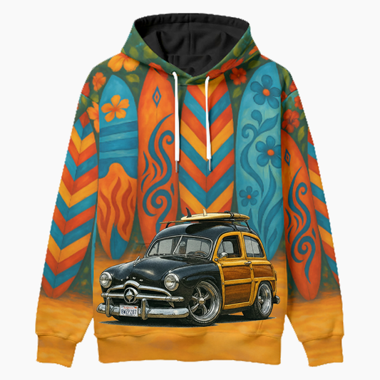 8WZP287 (CA) Woodie Hoodie - Surfboard