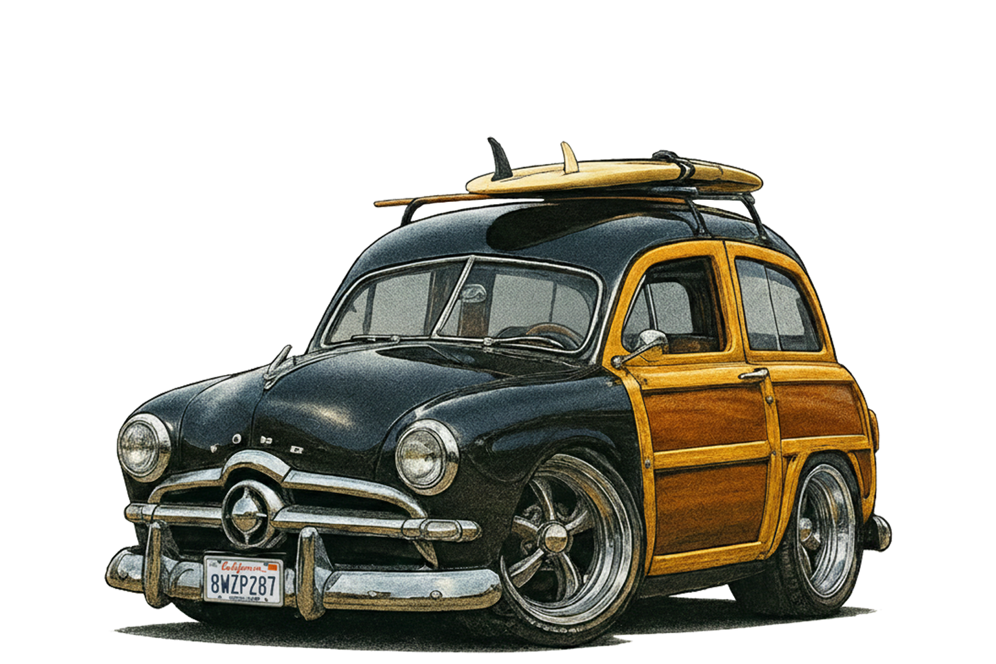 8WZP287 (CA) T-Shirt - Tropical Woodie
