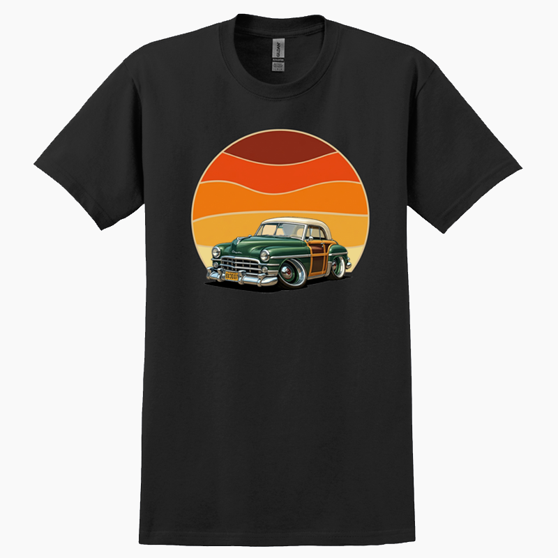 8X3007 (CA) T-Shirt - Woodie Sunrise