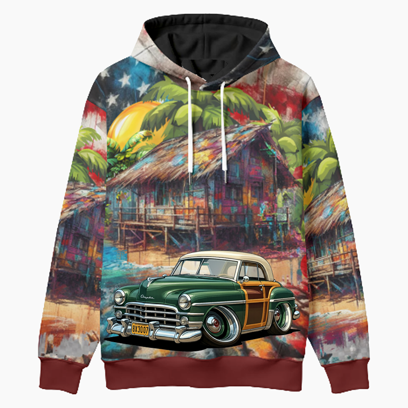 8X3007 (CA) Woodie Hoodie - Patriotic