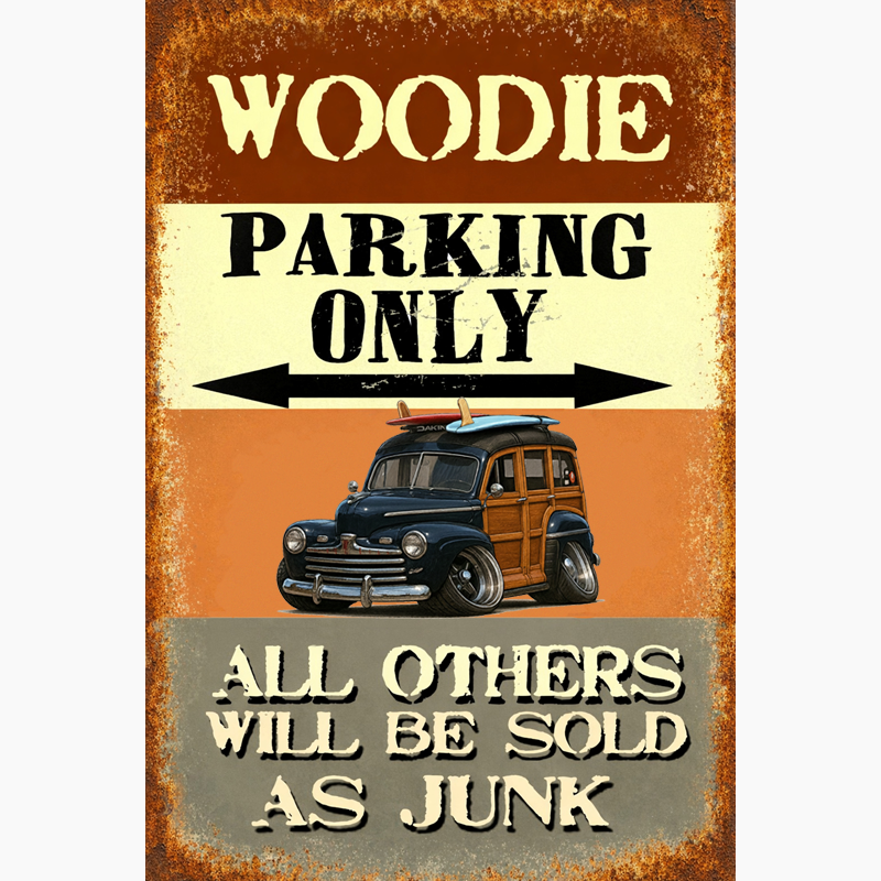 90G463 (CA) Sign - Woodie Parking Only II