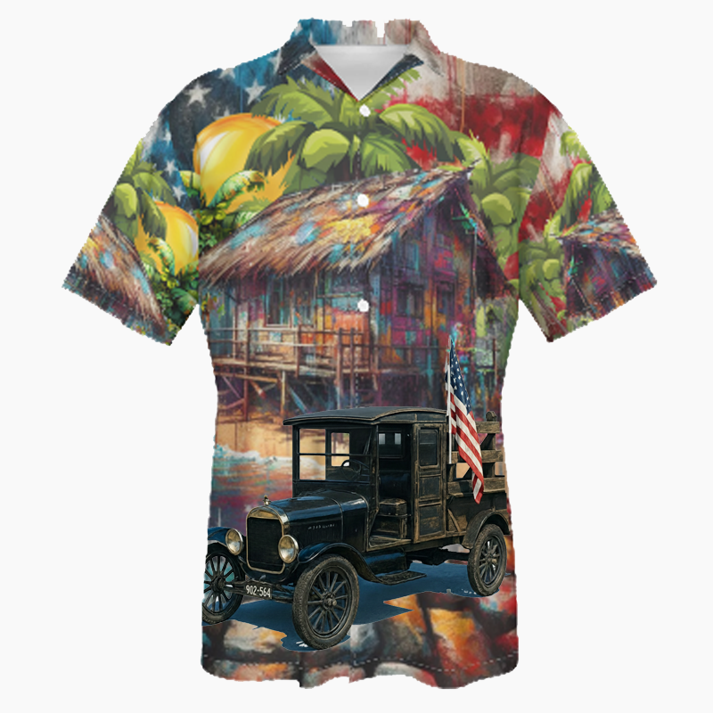 912564 (CA) Hawaiian Shirt - Patriotic