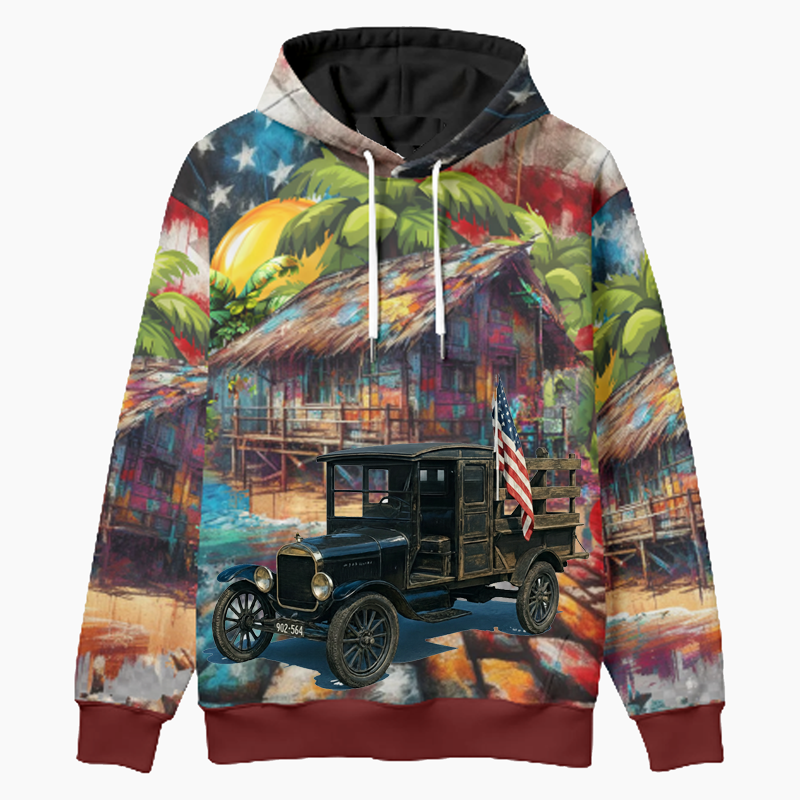 912564 (CA) Woodie Hoodie - Patriotic