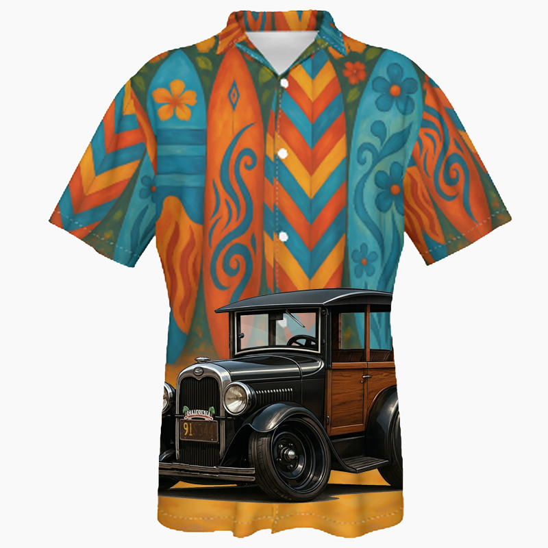 916XXXX_1920 (CA) Hawaiian Shirt - Surfboard