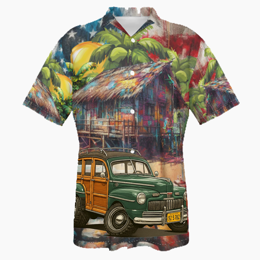 92S782 (CA) Hawaiian Shirt - Patriotic