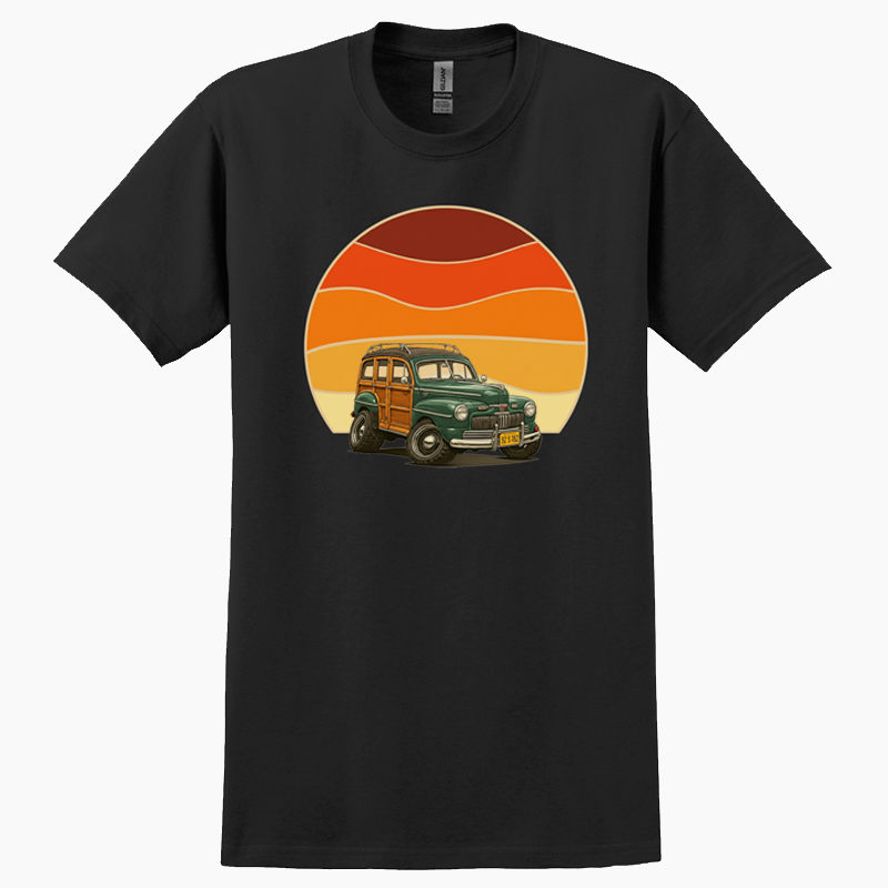 92S782 (CA) T-Shirt - Woodie Sunrise