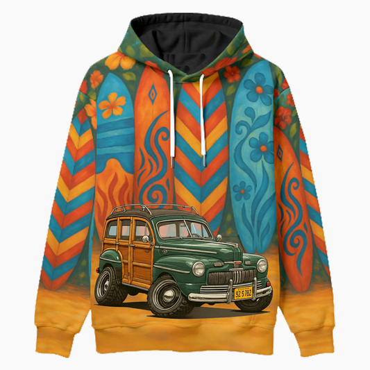 92S782 (CA) Woodie Hoodie - Surfboard