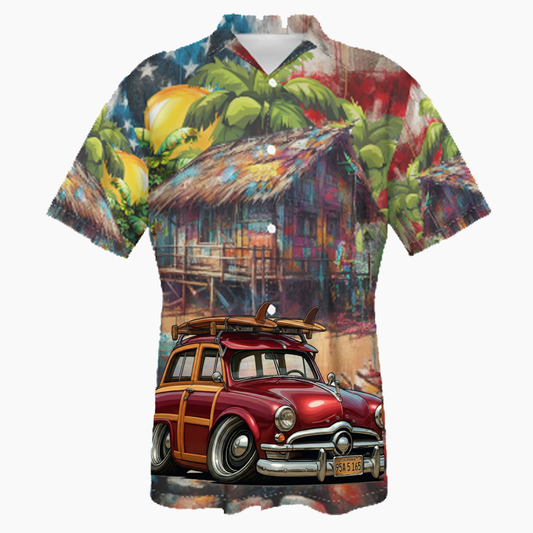 95A5165 (CA) Hawaiian Shirt - Patriotic