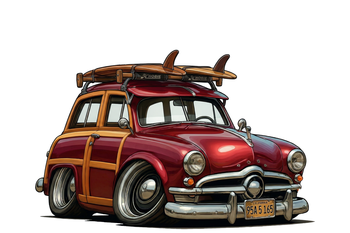 95A5165 (CA) Hawaiian Shirt - Surfboard