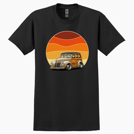 99B111 (CA) T-Shirt - Woodie Sunrise
