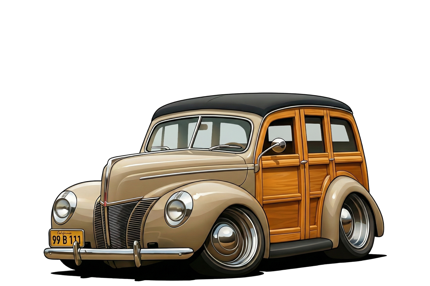99B111 (CA) T-Shirt - Tropical Woodie