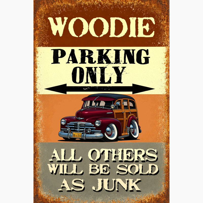 99J210 (CA) Sign - Woodie Parking Only II