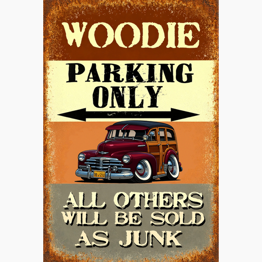 99J210 (CA) Sign - Woodie Parking Only II