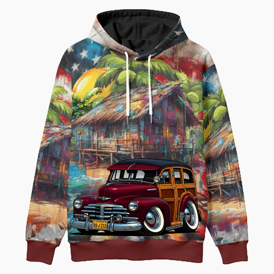 99J210 (CA) Woodie Hoodie - Patriotic