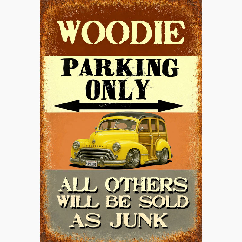9ASK001 (CA) Sign - Woodie Parking Only II