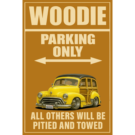 9ASK001 (CA) Sign - Woodie Parking Only