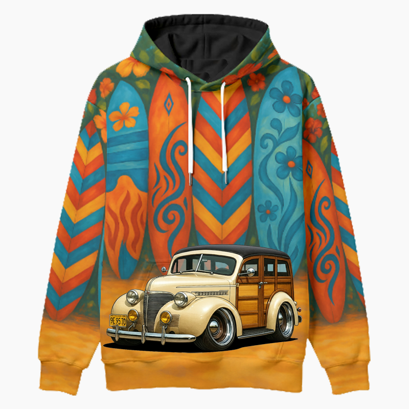 9E9570 (CA) Woodie Hoodie - Surfboard
