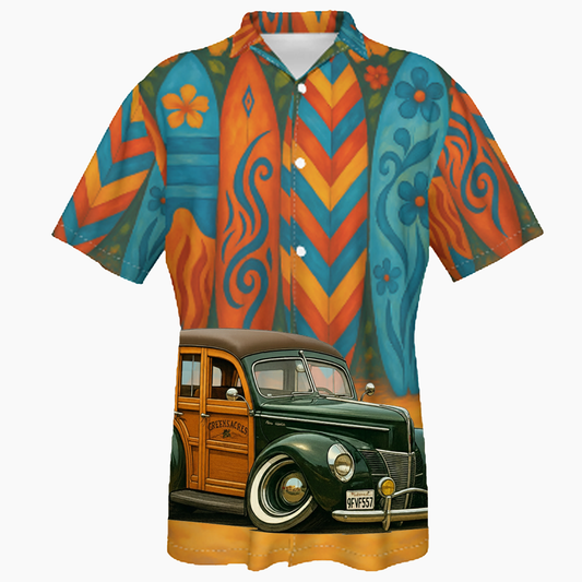 9FVF557 (CA) Hawaiian Shirt - Surfboard