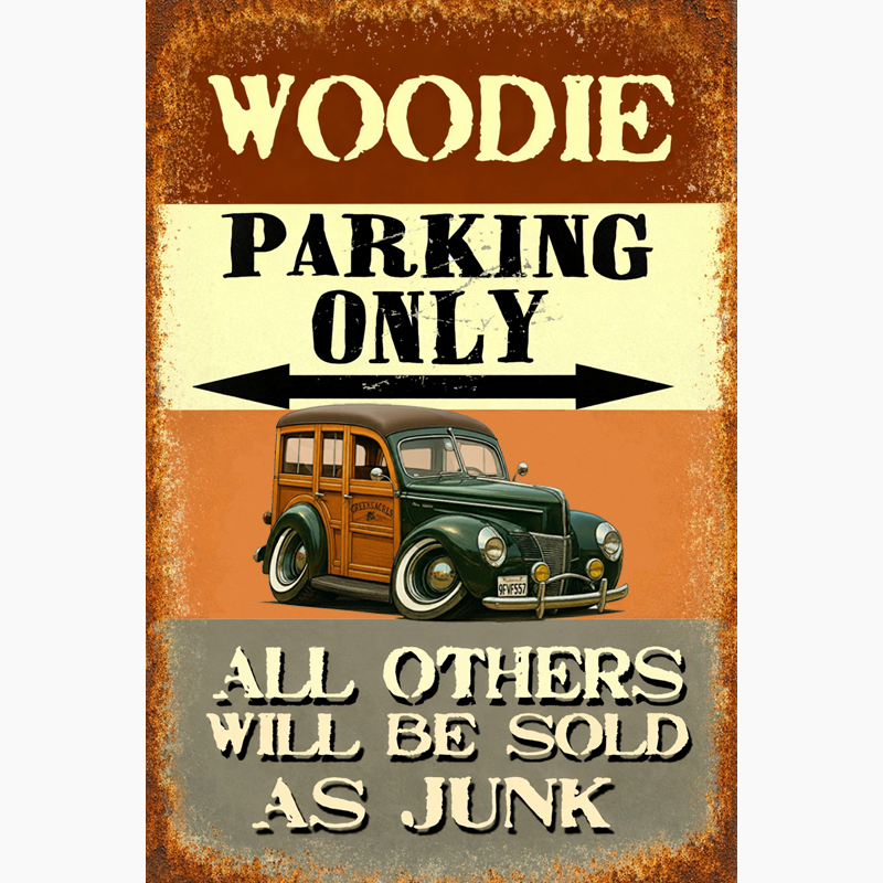 9FVF557 (CA) Sign - Woodie Parking Only II