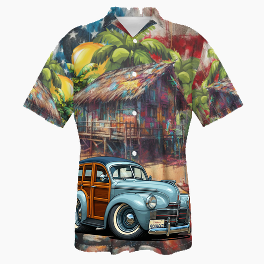 9GQN667 (CA) Hawaiian Shirt - Patriotic