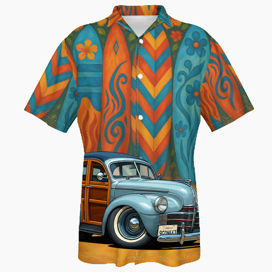 9GQN667 (CA) Hawaiian Shirt - Surfboard