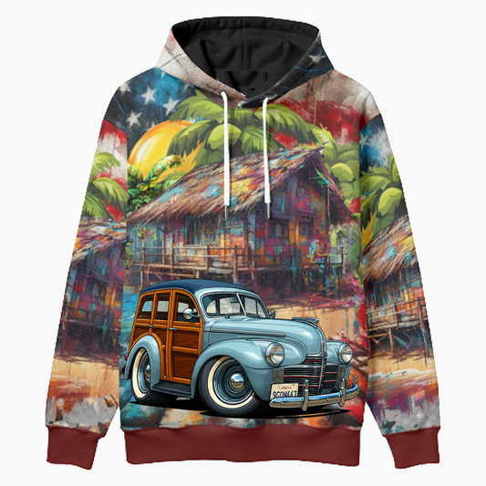 9GQN667 (CA) Woodie Hoodie - Patriotic