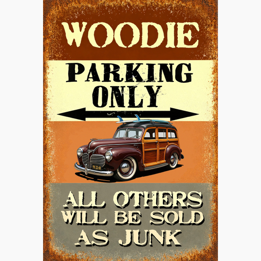 9H2368 (CA) Sign - Woodie Parking Only II