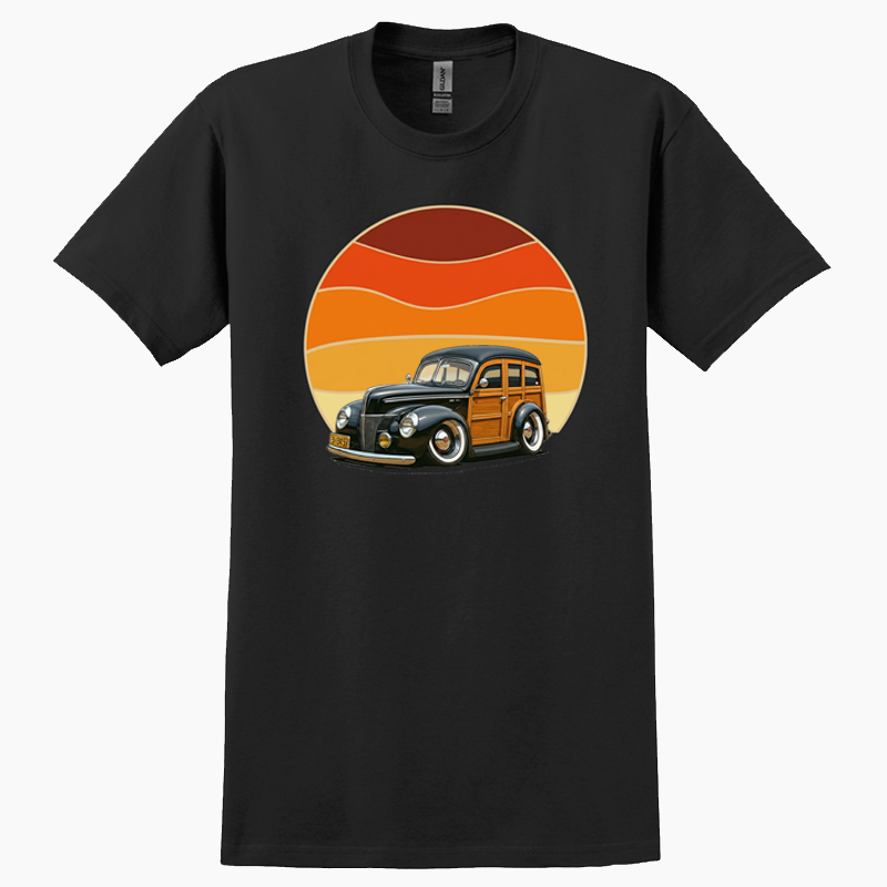 9H3497 (CA) T-Shirt - Woodie Sunrise