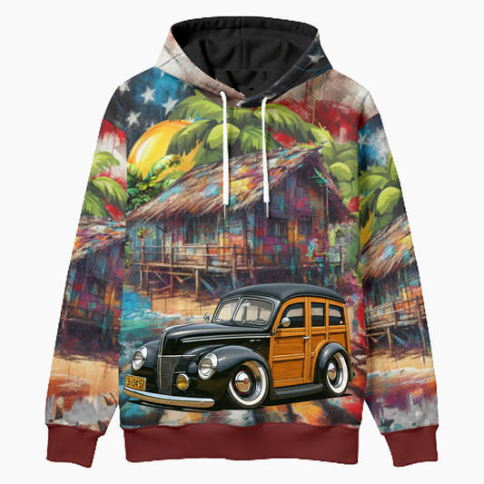 9H3497 (CA) Woodie Hoodie - Patriotic