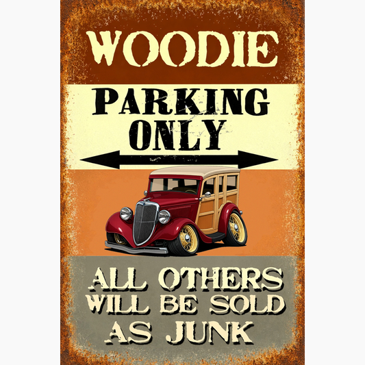 9K791 (CA) Sign - Woodie Parking Only II