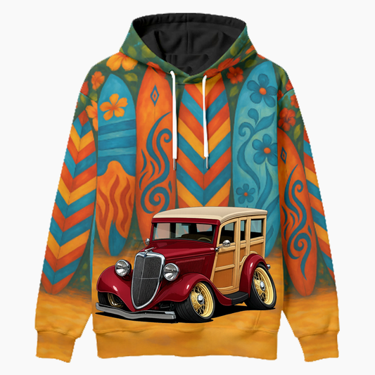 9K791 (CA) Woodie Hoodie - Surfboard
