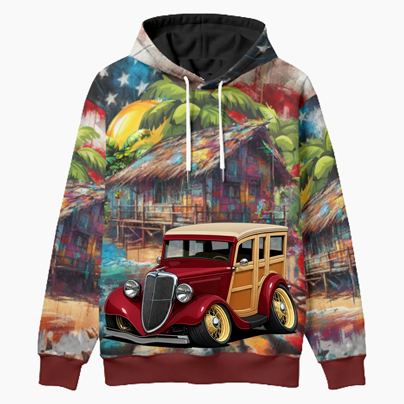 9K791 (CA) Woodie Hoodie - Patriotic