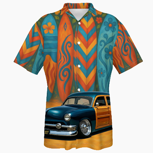 9L127 (CA) Hawaiian Shirt - Surfboard
