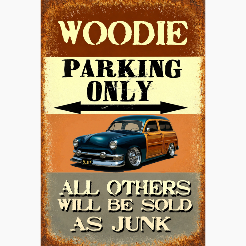 9L127 (CA) Sign - Woodie Parking Only II