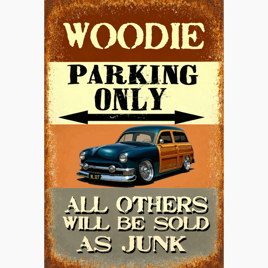 9L127 (CA) Sign - Woodie Parking Only II