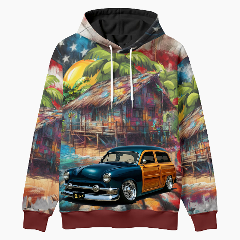 9L127 (CA) Woodie Hoodie - Patriotic