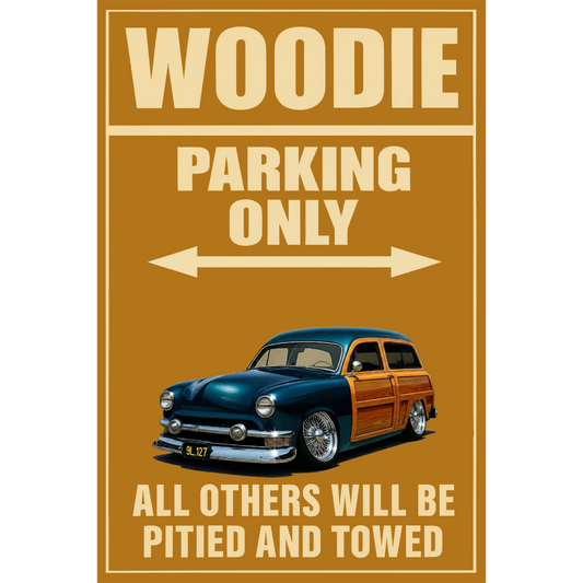 9L127 (CA) Sign - Woodie Parking Only