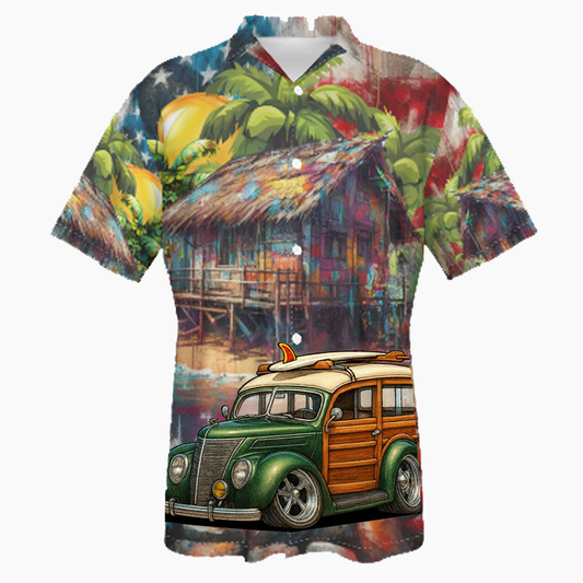 9NXA531 (CA) Hawaiian Shirt - Patriotic