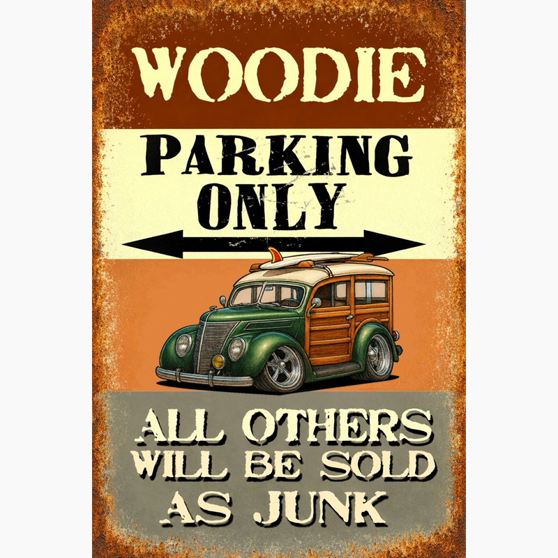 9NXA531 (CA) Sign - Woodie Parking Only II