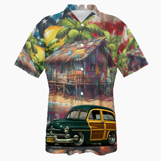 9P1950 (CA) Hawaiian Shirt - Patriotic