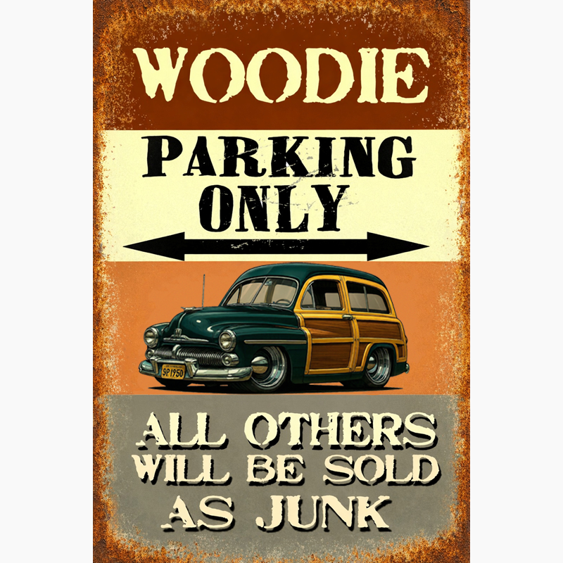 9P1950 (CA) Sign - Woodie Parking Only II