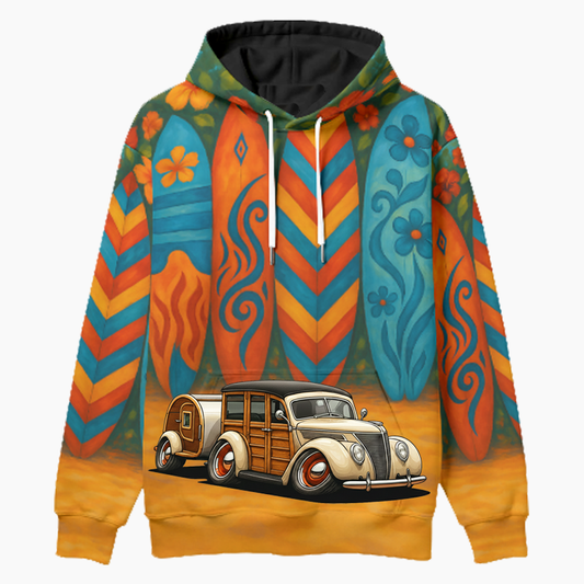 9TZA474 (CA) Woodie Hoodie - Surfboard