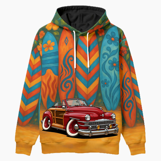 9UDY597 (CA) Woodie Hoodie - Surfboard